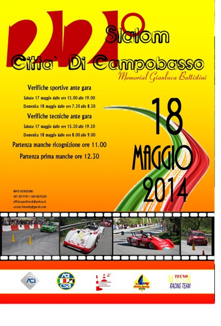 Rally - Domenica, "Slalom città di Campobasso"