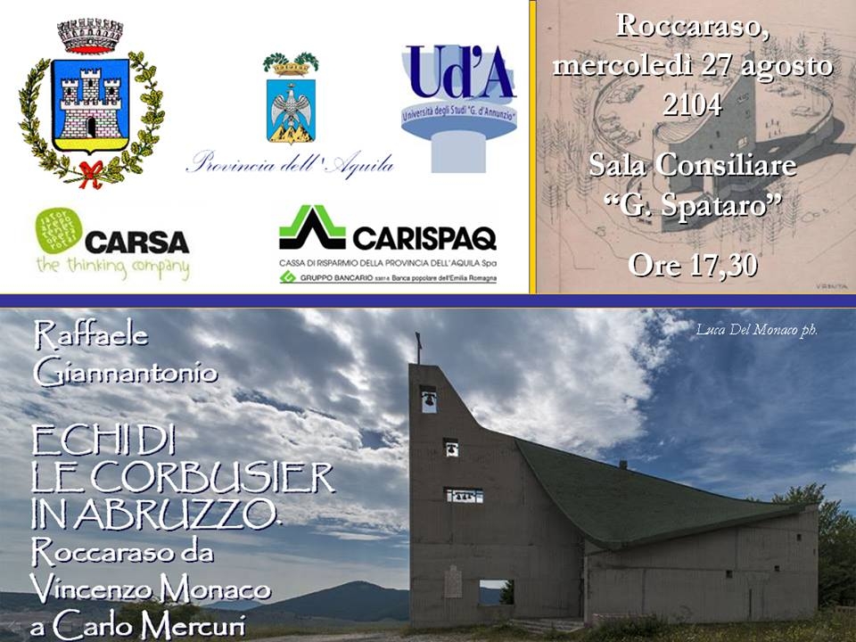 Roccaraso, Giannantonio presenta: "Echi di Le Corbusier in Abruzzo"