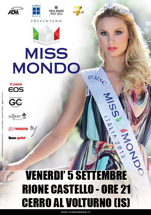 Miss Mondo passa per Cerro al Volturno