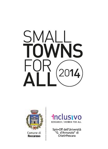 Small Towns for All 2104, convegno a Roccaraso