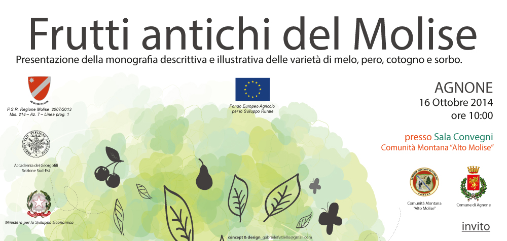 "Frutti antichi del Molise" la presentazione in Agnone