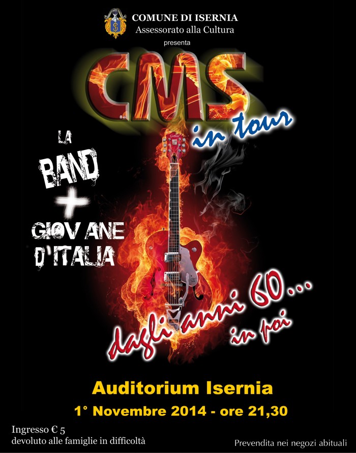 Isernia, C.M.S. in concerto. La band più giovane d'Italia si esibisce all'auditorium