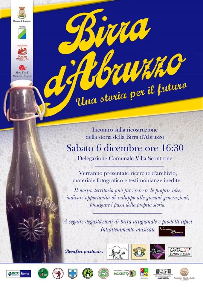 Birra d'Abruzzo: una storia per il futuro. Convegno e degustazioni a Villa Scontrone