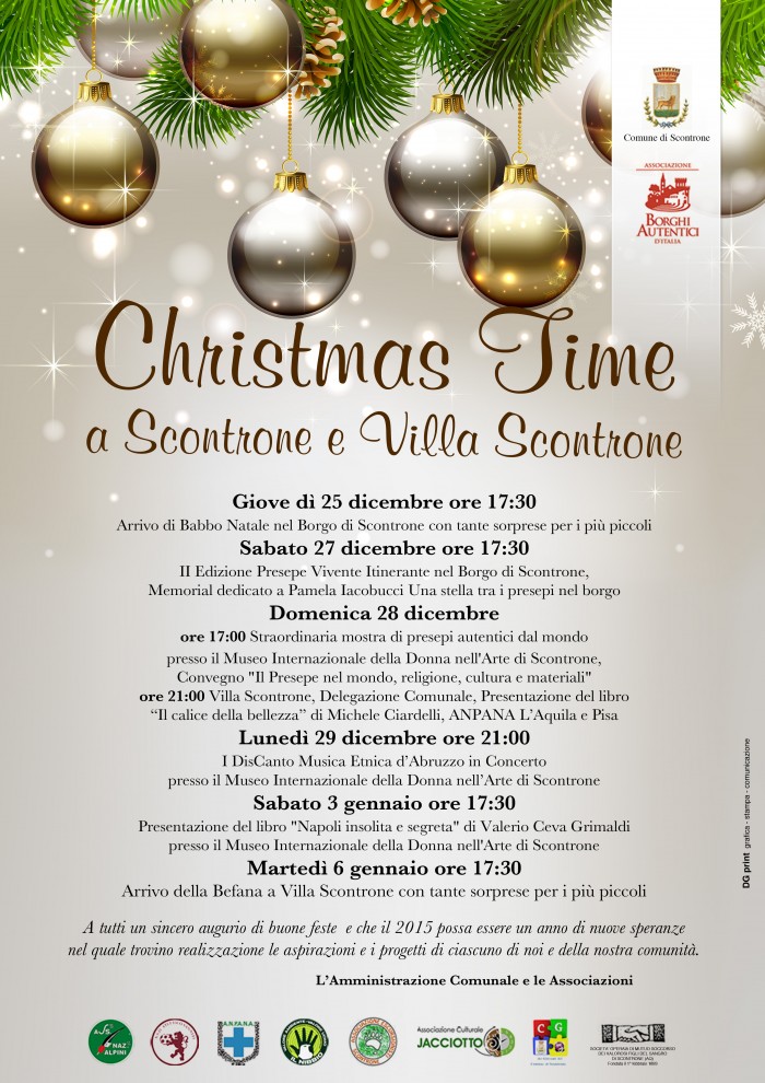 Christmas Time a Scontrone e Villa con appuntamenti d'eccezione