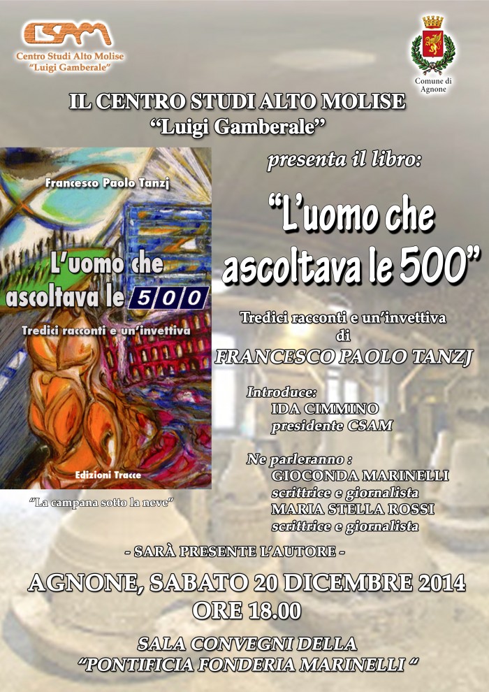 Agnone, 'l'uomo che ascoltava le 500', domani la presentazione