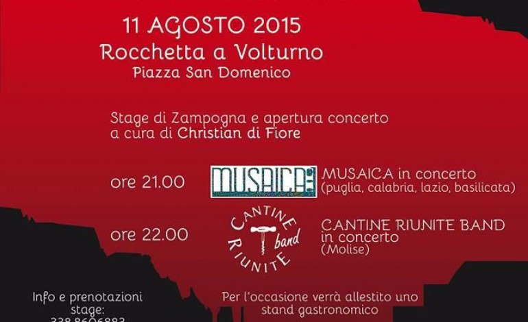 'Tradizione in divenire', festival della musica a Rocchetta a Volturno