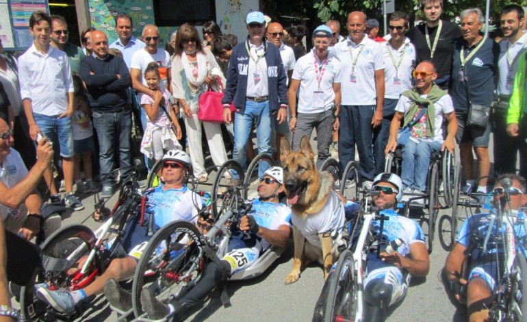 Castel di Sangro abbraccia gli atleti del 'Handbike'