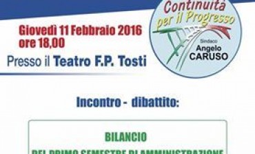 Castel di Sangro, sei mesi di governo Caruso. Stasera, ore 18 al Teatro Tosti