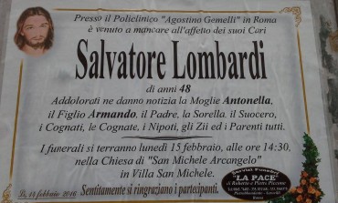 Lutto, Vastogirardi: muore l'assessore Salvatore Lombardi