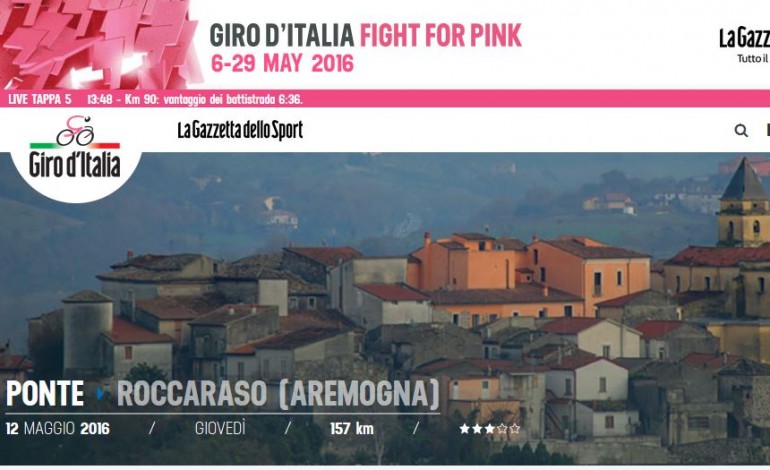 Giro d'Italia in Alto Sangro, chiusura SS. 17 e anticipo termine delle lezioni