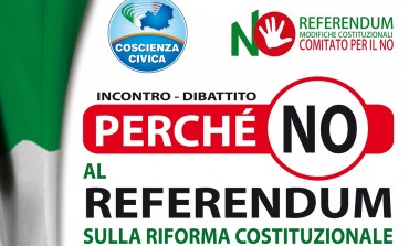 Riforma costituzionale, 'Coscienza Civica' dice No: dibattito a Campobasso il 24 settembre