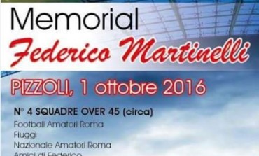 Pizzoli, memorial 'Federico Martinelli': quadrangolare di calcio e cena di gala