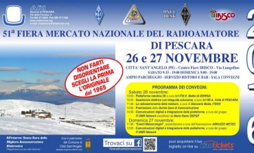 Città Sant'Angelo, 51^ fiera mercato del radioamatore: 26 - 27 novembre