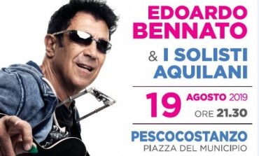 Edoardo Bennato ed i Solisti Aquilani, concerto a Pescocostanzo stasera ore 21.30