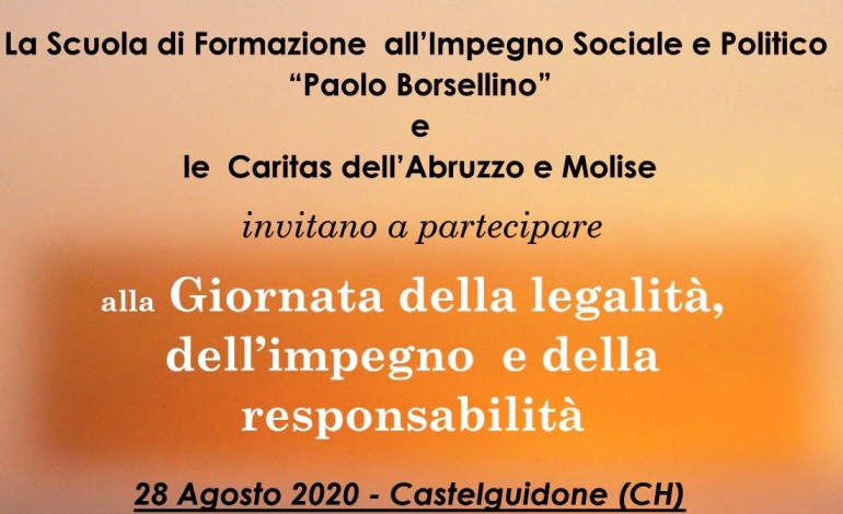 Castelguidone, Giornata della "Legalità, dell'impegno e della responsabilità": venerdì 28 agosto