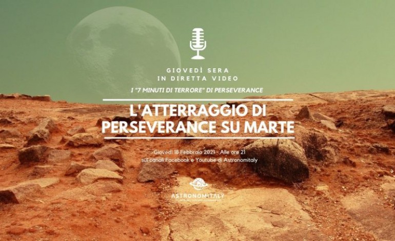 Rover Marte, l'atterraggio di Perseverance in diretta su Astronomitaly