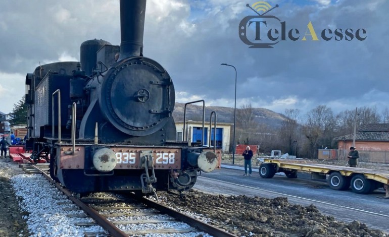 Il Treno a Vapore arriva a Castel di Sangro, il Parco Museale Ferroviario prende forma