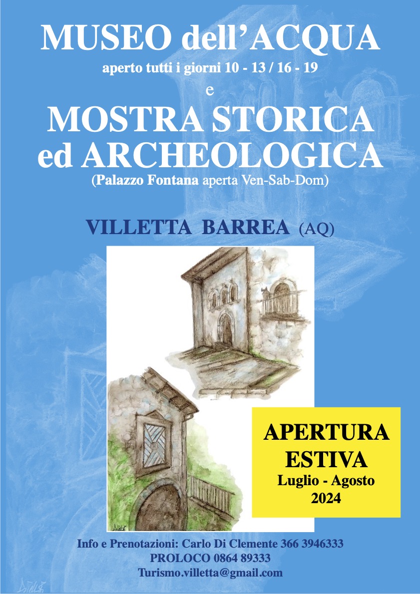 museo dell'acqua villetta barrea