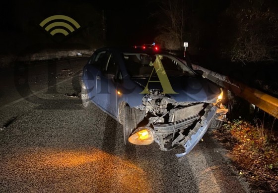 Incidente a Castel di Sangro sulla Fondovalle Sangro: utilitaria contro animale, conducente illeso