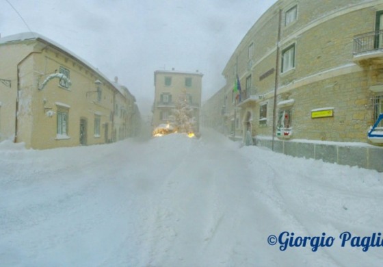 Le immagini dei 50 centimetri di neve a Capracotta. Paglione: "Pronti ad aprire gli impianti da sci"