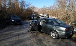 Sant'Angelo del Pesco, scontro tra due automobili sulla sp 88: un ferito