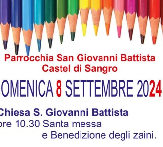 Benedizione degli Zaini: La Comunità di Castel di Sangro si prepara al Nuovo Anno Scolastico