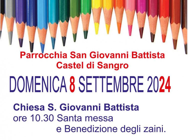 Benedizione degli Zaini: La Comunità di Castel di Sangro si prepara al Nuovo Anno Scolastico