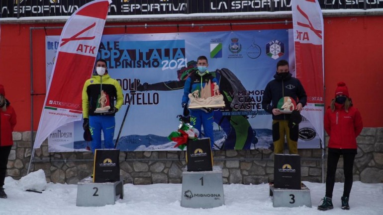 Skialp, Davide Magnini e Alba De Silvestro vincono il Campionato Italiano Vertical a Monte Pratello