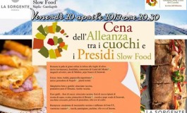 Cena dell'alleanza tra i cuochi e i presidi Slow Food