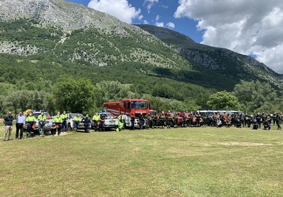 Prevenzione incendi, esercitazione nel cuore del Pnalm