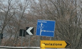 Roccapia, lavori sulla SS 17. Traffico alternato sulla carreggiata