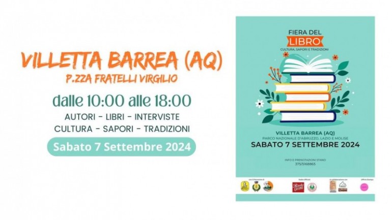 Villetta Barrea ospita la Prima Edizione della Fiera del Libro: Una Giornata di Cultura e Lettura