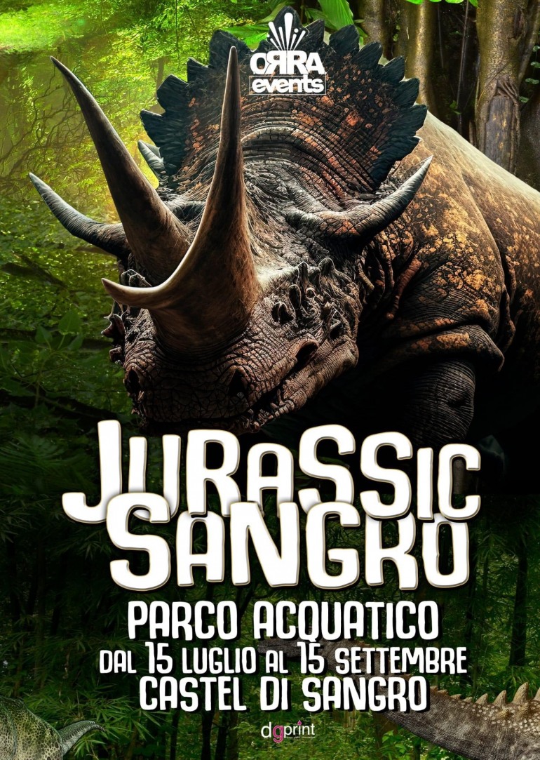 Arriva a Castel di Sangro il parco dei dinosauri: inaugurazione il 15 luglio, Caruso “è il più grande del centro sud”