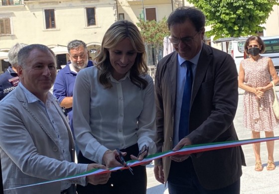 Ritiro del Napoli a Castel di Sangro, inaugurato il padiglione Abruzzo a Piazza Plebiscito