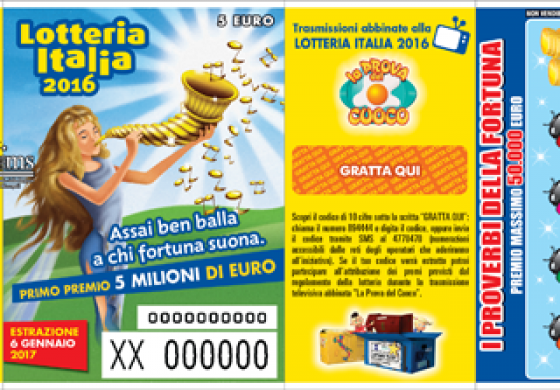 Lotteria Italia, vinti 25.000 euro a San Pietro Avellana