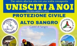 Protezione Civile Alto Sangro, iniziata la campagna tesseramento del volontario