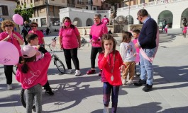 Pedalata in Rosa a Castel di Sangro, evento organizzato dall'Associazione AmoRosa