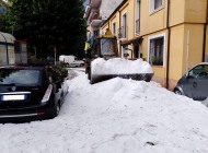 Bomba d'acqua a Castel di Sangro: lo Spazzaneve del Comune entra in azione per la grandine