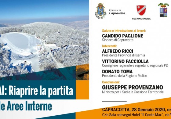 Capracotta, convegno con il ministro Provenzano: problemi e soluzioni per le aree interne di Abruzzo e Molise