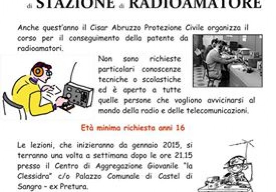 Castel di Sangro, inizia a gennaio il corso per diventare Radioamatore