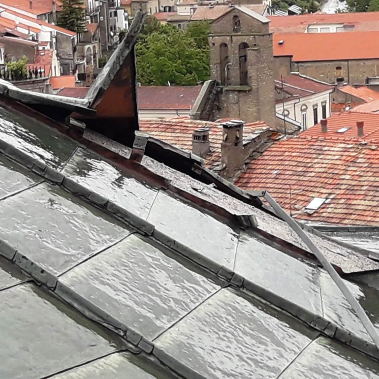 Agnone, danni alla cupola di palazzo San Francesco