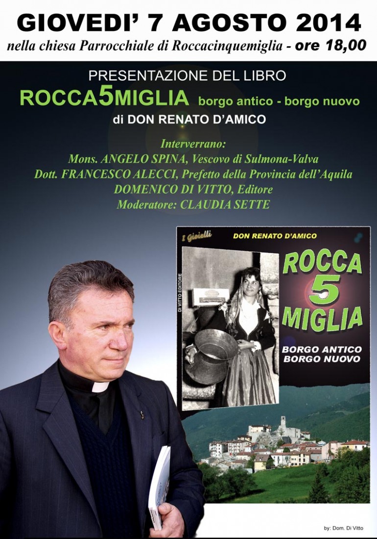 Don Renato ritorna nelle librerie con “Rocca 5 Miglia – Borgo antico, Borgo nuovo”