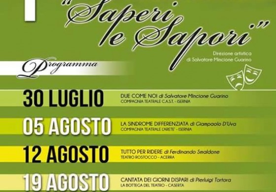 Isernia, apre il sipario il Festival di teatro "Saperi e Sapori"