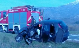 SR 83, incidente al bivio di Villa Scontrone