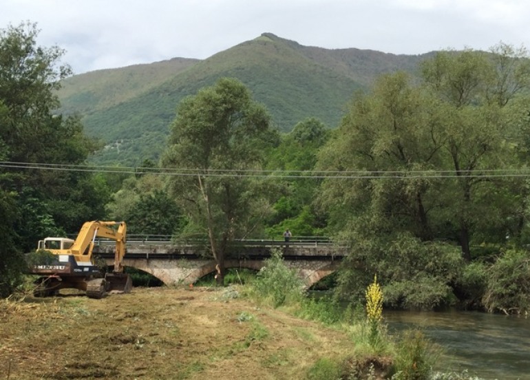 Interventi sul fiume Sangro tra Scontrone e Castel di Sangro