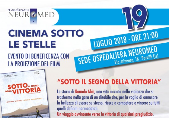 Pozzilli, cinema sotto le stelle all'istituto Neuromed