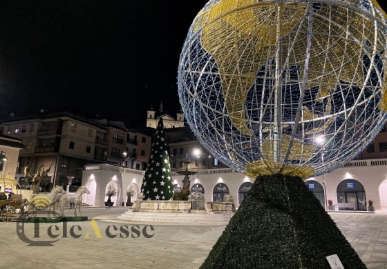 Luminarie a Castel di Sangro, si accendono le luci della festa a Piazza Plebiscito giovedì 8 dicembre