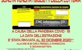 Castel di Sangro, slitta al 30 dicembre la lotteria della Confraternita Madonna del Rosario