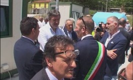 Gamberale, Marsilio visita il cantiere della fondovalle Sangro: "Apriremo in tempi brevi la Sp88"