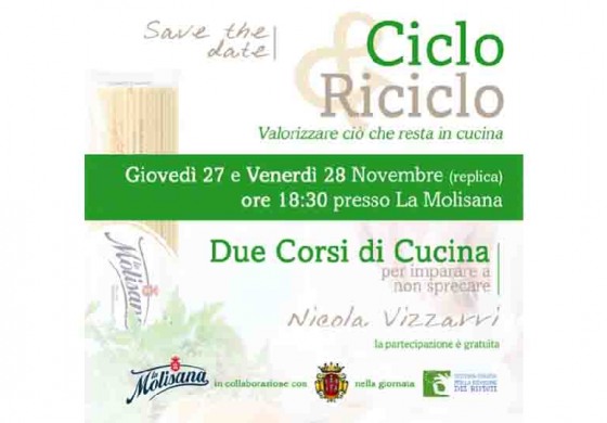 Settimana del riciclo, corsi gratuiti di cucina per non sprecare